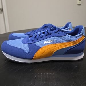 Puma Men’s Royal Blue & Orange Retro Sneakers